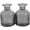 Gray, variant on ABCISI 2pcs Diffuser Bottle, 100ml Empty Glass Perfume Jar - Fragrance Sticks Replacement Container - Refillable Aromatherapy Bottle Essential Oils Container for DIY Reed Diffuser Sets, Gray