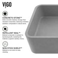 thumbnail image 5 of VIGO Palazzo Gothic Gray Concreto Stone 24 in. L x 11 in. W x 5 in. H Rectangular Vessel Bathroom Sink, 5 of 8