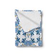 thumbnail image 2 of European Soft Flannel Fleece Throw Blanket, Roman Tile and Mosaic Design with Famous Eastern Inspired Image Print, Cozy Plush for Indoor and Outdoor Use, 60" x 80", Blue Yellow, by Ambesonne, 2 of 6