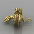 thumbnail image 6 of Snake 18k Yellow Gold Plated Ring Cubic Zircon Fashion Party Ring Sz 6-10, 6 of 8