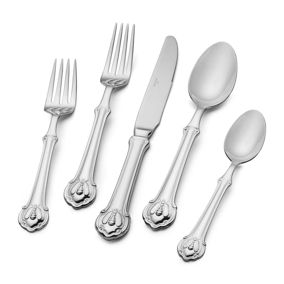 Wallace Napoleon Bee Stainless Steel 45 Piece Flatware Set, Service for 8