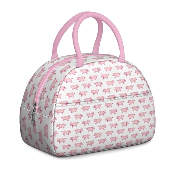 Reusable Pig Lnsulated Lunch Bag for Women & Men - Leakproof Water-Resistant Cooler Tote, Large Capacity for Work,Travel,Picnic,Beach & Office.