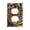 Duplex, variant on Modern 1-Gang Single Gang Wall Plate Electrical Switch Cover Outlet Switchplate, Spiral Trippy Illusion Psychedelic Optical