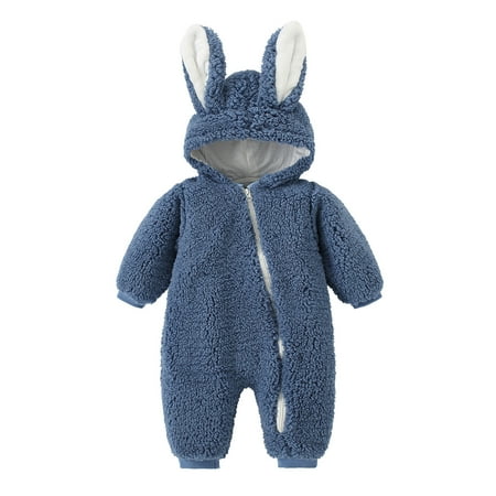 

Girls Snowsuit Thick Jumpsuit Snowsuit Bunny Coat Boys Baby Warm Girls Hooded Girls Coat&Jacket