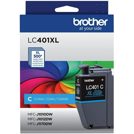 UPC: 0012502664406 | Brother Genuine LC401XLCS High Yield Cyan Printer Ink Cartridge