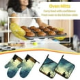 thumbnail image 6 of ZICANCN Oven Mitts and Pot Holders Sets,Retro Fairy Tale Forest Baking Sets Kitchen Heat Resistant 4 Pieces, 6 of 8