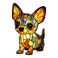 thumbnail image 2 of Handmade Resin Dog Night Light, 8 Breed Choices (Bulldog, Pug, Corgi, Dachshund), Stained Glass Style Table Lamp, Unique Gift for Dog Lovers, 6 Inch, 2 of 3