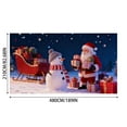 thumbnail image 3 of 16x7ft UV Activated Christmas Garage Door Cover Banner, Glows in Dark 2D Flat Holiday Garage Door Covers with Cartoon Santa and Elf, Xmas Outdoor Indoor Party Decoration - B, 3 of 7