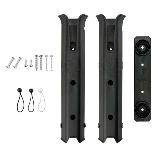 Soporte para Caña de Pescar de 2 Tubos Perfecl Portátil Ajustable Resistente