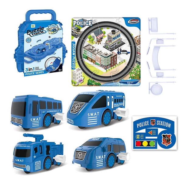 4 B Rompecabezas de juguete, vehículo, coche realista, modelo de camión con mecanismo de relojería para niños