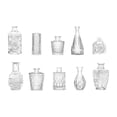 thumbnail image 1 of 10 jarrones de cristal con forma de capullo para arreglos florales, decoración del hogar, ligeros y bonitos. Transparente, 1 of 9