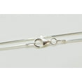 thumbnail image 2 of 1.1mm Solid .925 Sterling Silver Round Snake Chain Necklace, 22 inches, 2 of 7