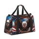thumbnail image 2 of Easygdp Cartoon Bald Eagle USA Bolsa de Gimnasio, Bolsa de Viaje Duffel, Bolsa de Fin de Semana con Compartimentos, Bolsa de Mano para Noche, 2 of 7