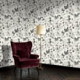 thumbnail image 2 of Peel and Stick Wallpaper Black White Butterfly Floral Leaves Watercolor Touches Wall Mural 23.6in x 9.8ft Self Adhesive Removable Wall Paper Renter Friendly Wallpaper for Nursery Bedroom Cabinets, 2 of 8
