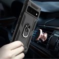 thumbnail image 3 of CoverON For Google Pixel 6 Ring Case, Kickstand Rugged Phone Cover Magnetic Car Mount Compatible - Black, 3 of 10