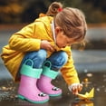 thumbnail image 6 of Addie & Tate Unisex Kids Waterproof Rain Boots, Panda Dots, 8T - 12, 6 of 8