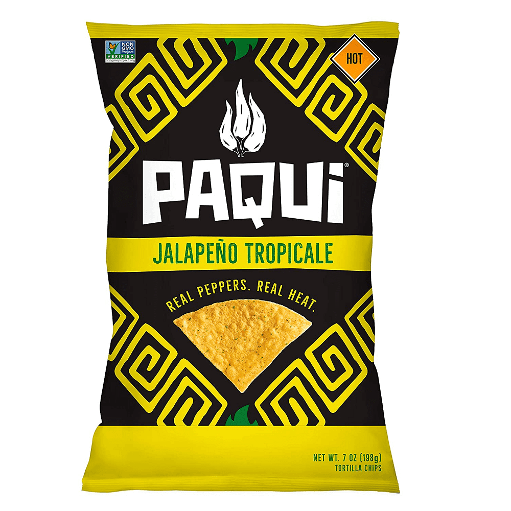 Paqui Jalapeno Tropicale Tortilla Chips, 7 oz [Pack of 5]