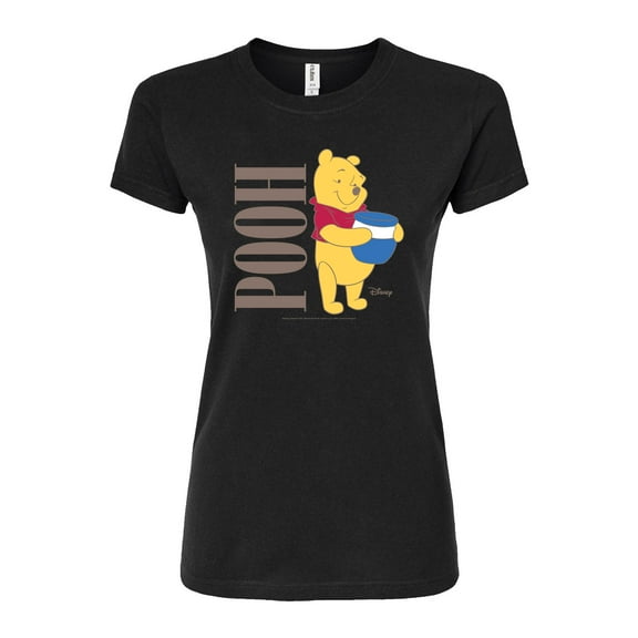 Disney - Muted Pooh - Juniors Fitted Graphic T-Shirt