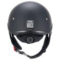 thumbnail image 4 of Casco VCOROS VHF04 aprobado por el DOT, cara semiabierta, negro mate, L, 4 of 8