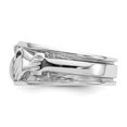 thumbnail image 4 of 14k White Gold Claddagh Ring Celtic, 4 of 9