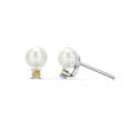 thumbnail image 1 of Freshwater Pearl with Birthstone Stud Earrings, 1 of 2