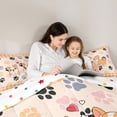 thumbnail image 4 of jejeloiu Kawaii Corgi 7-Piece Twin Bedding Sets,Pet Puppy Dogs Bedding Comforter Set,Orange Plaid Checkered Sheet Sets For Teens,Microfiber Bedroom Decor Reversible, 4 of 8