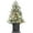 Brown Base #3, variant on Lumiparty 3FT Pre-Lit Artificial Snow Flocked Christmas Tree with 78 LED White Lights, 8 Lighting Modes, Red Berries, for Holiday Decor Home, Porch, Office, Brown Base