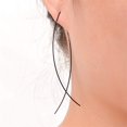 thumbnail image 2 of Copper Wire Earrings Stylish Trendy Women Simple Temperament Line Earrings Chic Fish-Shape Handmade Earrings, 2 of 3