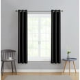 thumbnail image 7 of Serta So Dark 100% Blackout Black Grommet Top Curtain Panel Pair, 37" x 63", 7 of 7