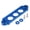 Blue, variant on NFTIGB JDM Car Racing Battery Tie Down Hold Bracket Lock Anodized Billet Aluminum Alloy for HONDA CIVIC / CRX 1988-2000 ACURA INTEGRA Replacement Automotive Battery Clamps, Silver[cite: 1]