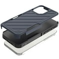 thumbnail image 2 of For Iphone 16 Pro 6.3 Inch Noble Lined Shockproof Dual Layer Hybrid - Blueblack, 2 of 6