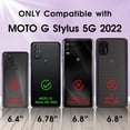 thumbnail image 2 of for Moto G Stylus 5G 2022 Case with HD Screen Protector,  [Military Grade] Shockproof Protection Case with 360° Magnetic Built-in Ring Holder Kickstand Case for Moto G Stylus 5G 2022, Blue, 2 of 15