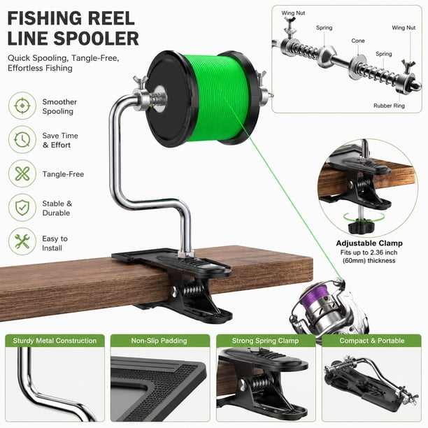 baitcast reel line spooling Fishing Spooler Proper Spooling of Spinning and