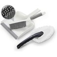 thumbnail image 1 of Mistayd 3 Pcs Small Hand Rubber Broom and Dustpan Set,Mini Dustpan and Brush Set with Soft Dust Brush,dust Pans with Brush for Sofa,Floor,Car, Desk, Keyboard…, 1 of 5