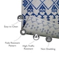 thumbnail image 6 of Leick Home Cusp Runner Gray with Blue Indoor/Outdoor Area Rugs, 2' x 8', 6 of 18