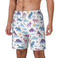 thumbnail image 2 of Uemuo Dinosaur Pattern Mens Swim Trunks Quick Dry Board Shorts with Mesh Lining, Stretch Beach Shorts Quick Dry No-Chafing Board Shorts-3X-Large, 2 of 9