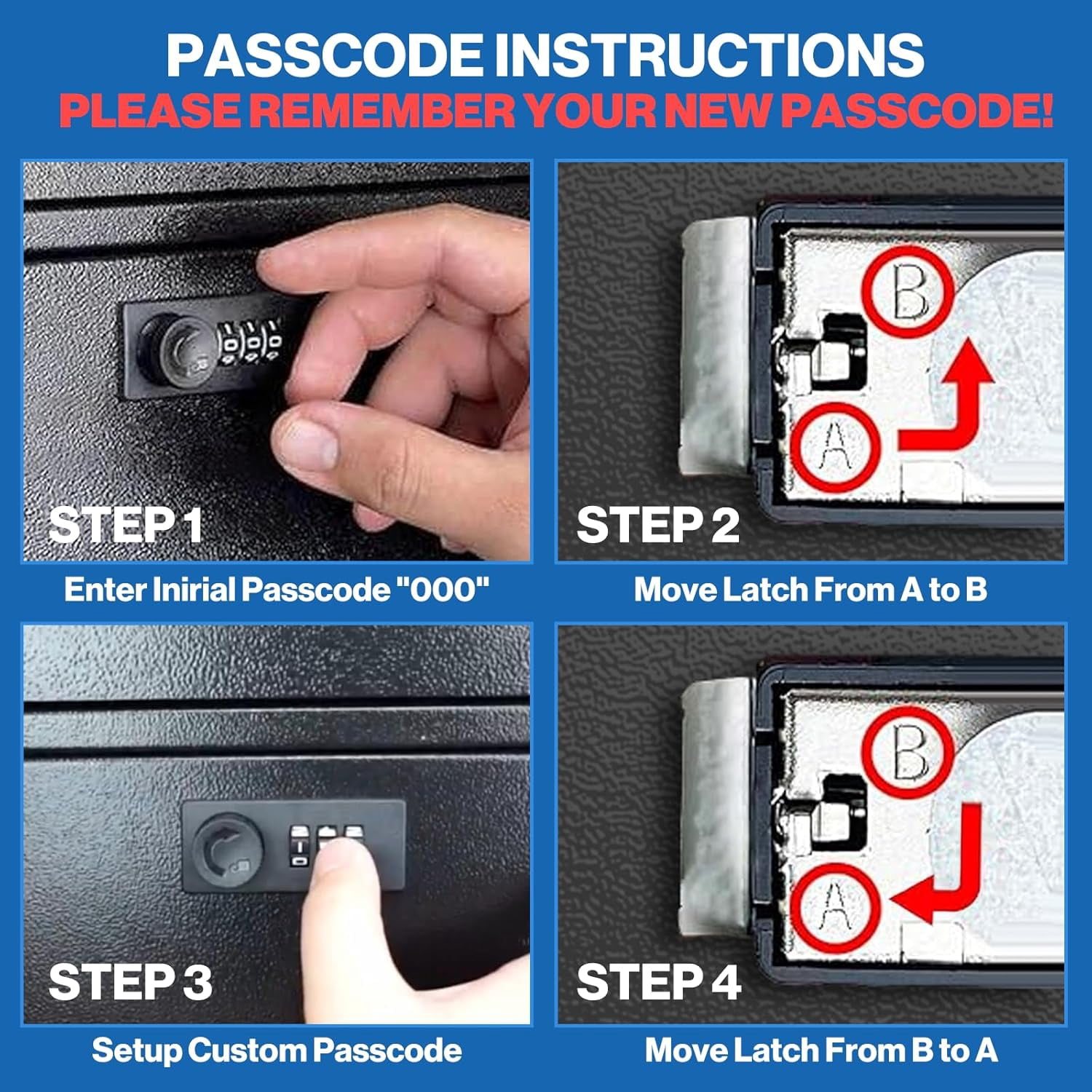 Locking Wall Mailbox Drop Safe - Heavy Duty 1.2mm Steel Code Box for Business, Cash & Keys