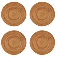 thumbnail image 1 of 4X Rattan Woven Placemats,Round Table Mats,Non Slip Heat Resistant Place Mat,Wicker Placemat, 1 of 8