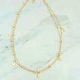 thumbnail image 6 of Jiaroswwei Double-layer Glossy Moon Pendant Golden Plated Choker Necklace for Party, 6 of 8