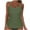 Army Green, variant on YEAHITCH Tankini Swimwear,Juniors Swimsuit,Clearance Swimsuit,Tankinis,Round Neckline,High WaistHot Pink,S