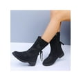 thumbnail image 5 of Audeban Womens Zipper Winter Warm Mid Calf Boots Casual Ladies Low Flat Heel Shoes Size, 5 of 7