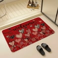 thumbnail image 5 of AuroraX Valentines Day Heart Doormat, Seasonal Non-Slip Absorbent Bath Mat, Cute Entryway Rug, Multi-Use Floor Mat for Kitchen, Laundry, Living Room,16x24 Inch (Red), 5 of 6