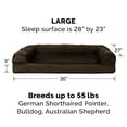 thumbnail image 2 of FurHaven Plush & Suede Full Support Orthopedic Sofa Pet Bed for Dogs & Cats - Espresso, Large, 2 of 12