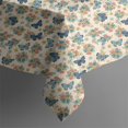 thumbnail image 5 of Pioneer Flower Floral Print Pattern Square Tablecloth, Waterproof Wipeable Spillproof Washable Table Cover for Home Kitchen Party and Daily Decor 60"x60", 5 of 6