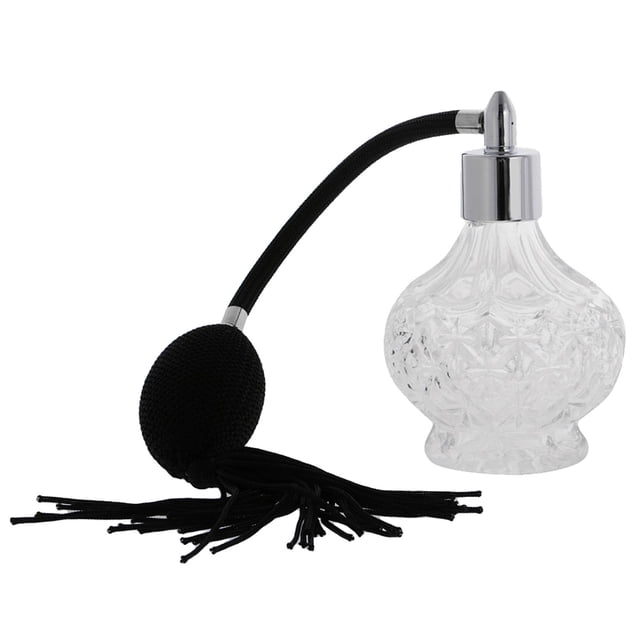 Botella de perfume Zulema atomizador recargable 100 ml color negro