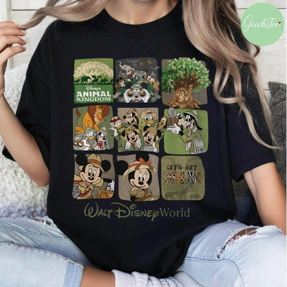 Vintage Disney Animal Kingdom Mickey And Friends Shirt, Disney Wild Tee, Mickey Hakuna Matata Safari Shirt