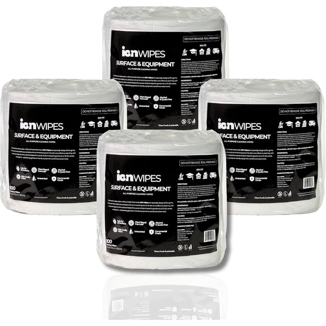 ION Wipes Gym & Equipment Surface Cleaning Commercial Wipes, 3200 Count