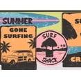 thumbnail image 1 of Retro Surf Signs Vintage Wallpaper Border for Surfer Teen, Roll 15' x 9'', 1 of 3