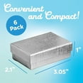 thumbnail image 4 of Prestige & Fancy Luxury Silver Jewelry Boxes, Cotton-Filled Cardboard Gift Boxes with Lids for Bracelets, Necklaces, and Small Accessories, 3.05 x 2.10 x 1 in, 6-Pack, 4 of 5