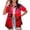 Red, variant on Summer Tops for Women Over 50 2025 Women Blouses and Tops Fashion Under 10 Short Sleeve Tunic Tops for Women 3Xl